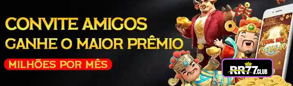 Convide amigos e ganhe R$15 por cada novo cadastro no RR77 cassino